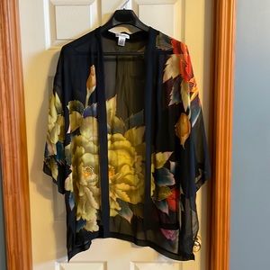 Sheer Draper’s and Damon’s silk wrap one size